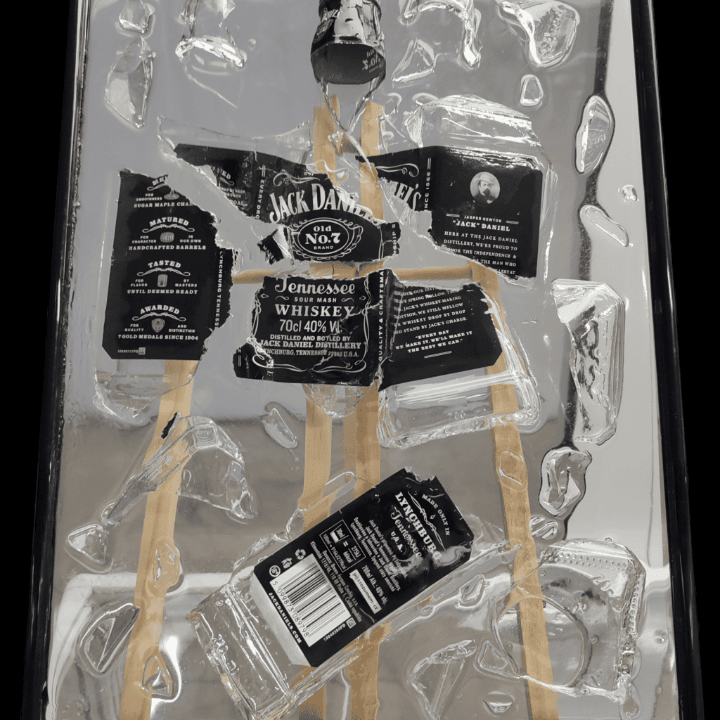 jack daniels art frame 12