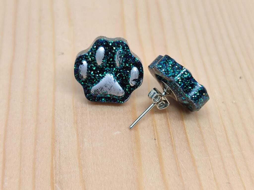 Σκουλαρίκια "Glitter Paws"