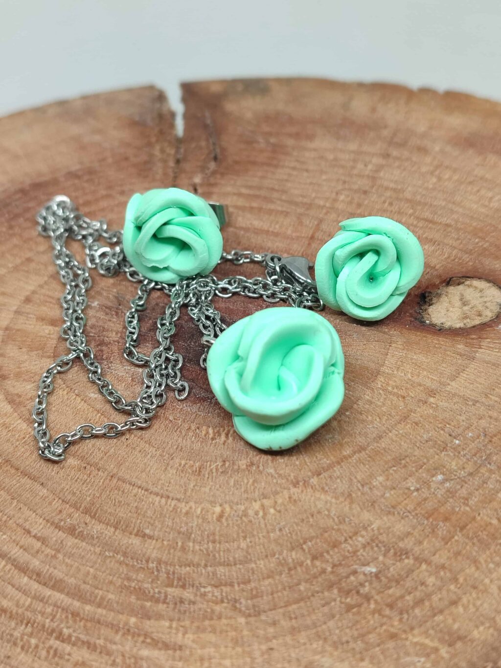 Σετ σειράς "Ethereal Roses" (γαλαζοπράσινο) - Image 3