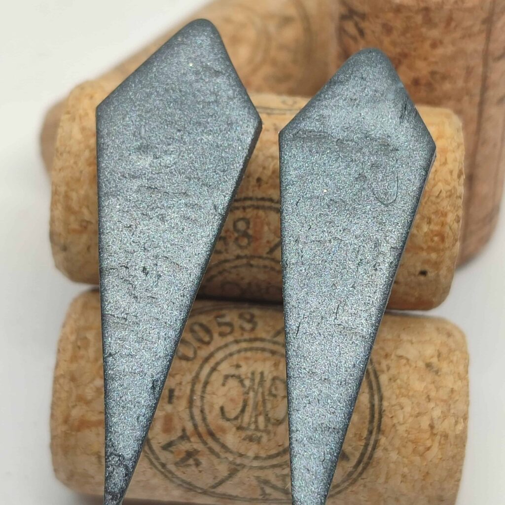 Χειροποίητα σκουλαρίκια "EdgeCraft Collection" (metal grey)