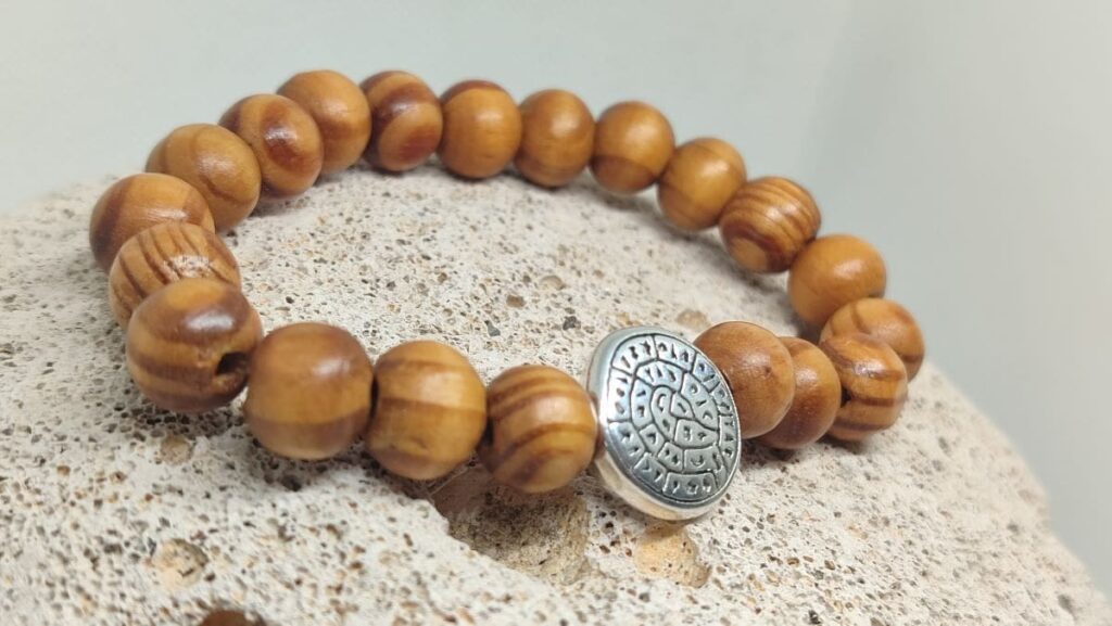 Unisex βραχιόλι σειράς "Terra Pulse" με το Δίσκο της Φαιστού ασημί