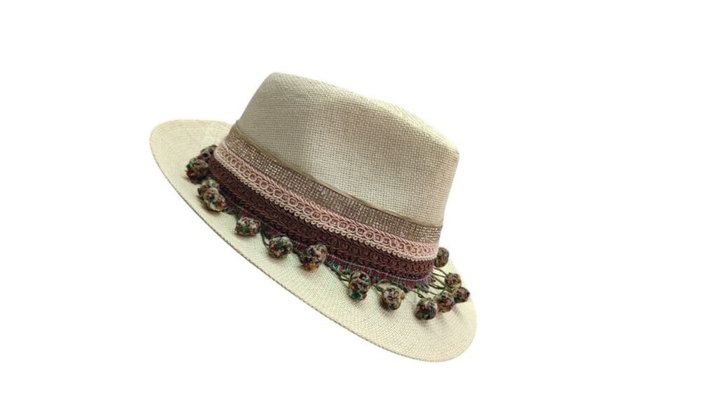 Χειροποίητο Καπέλο σειράς "Mediterranean Vibes" Boho περίτεχνα διακοσμημένο - Image 5
