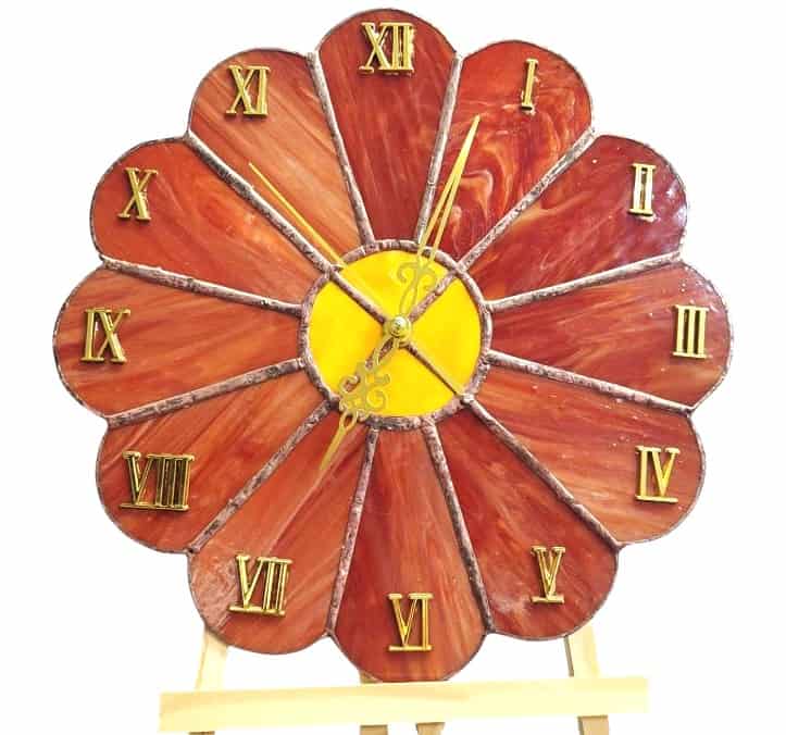 Ρολόι Τοίχου Βιτρώ σε Σχήμα Λουλουδιού – "Vitro Flower Time"