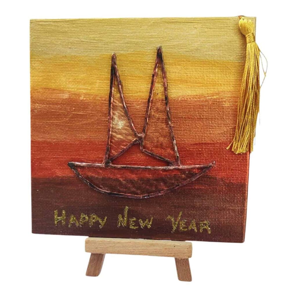 CharmCanvas Collection (vitro καραβάκι χρυσό)